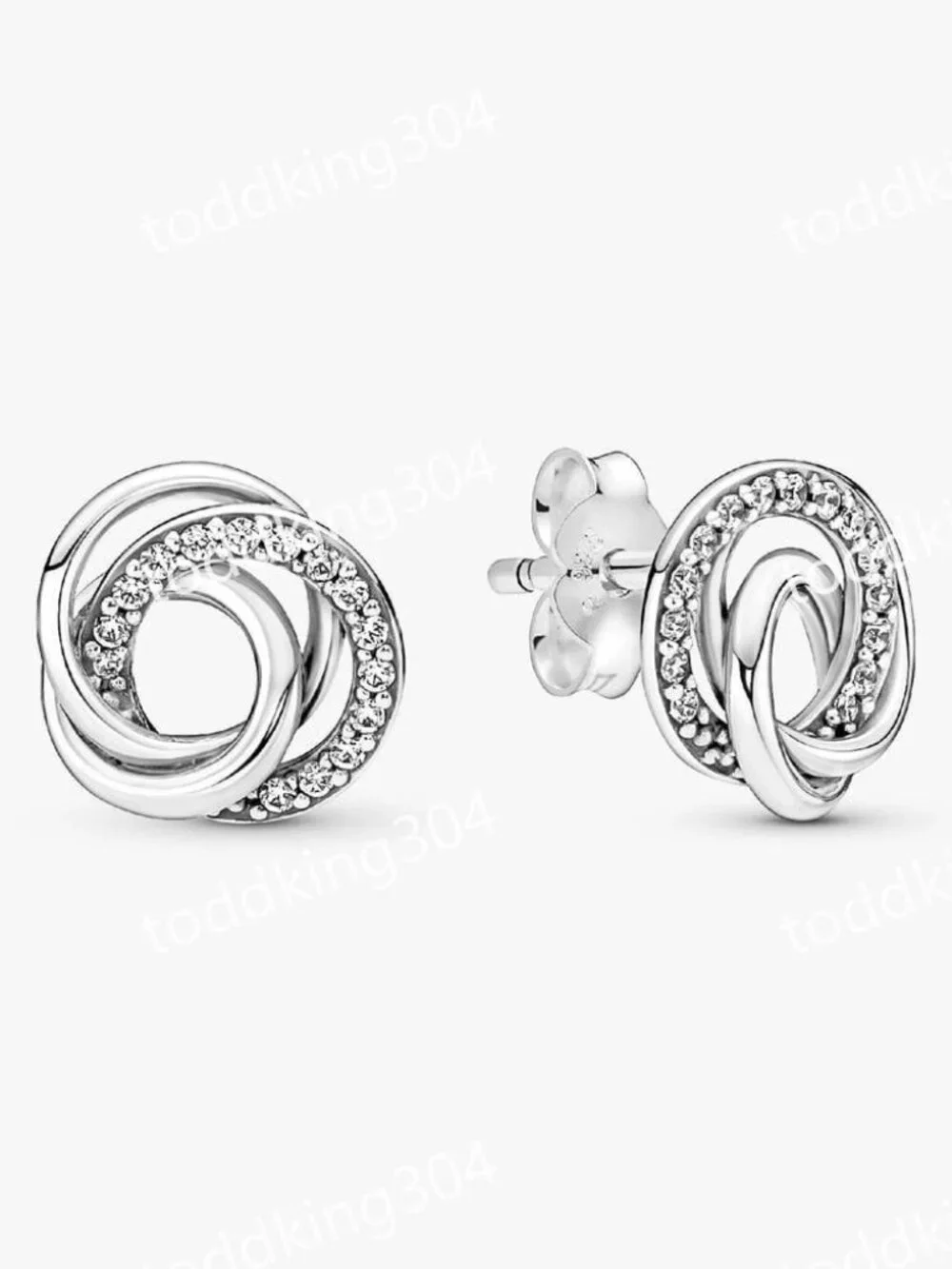 Family Always Encircled Stud Earrings